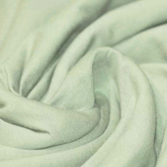 Tissu Coton Jersey Vert Vintage - (Tissu Jersey Coton)