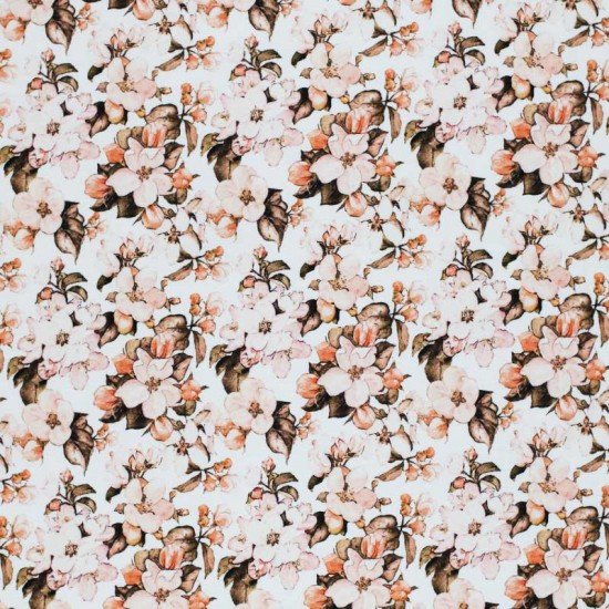 Jersey Coton Impression Numérique - Romance De Fleur De Pêcher Jersey Coton Impression Numérique - Romance De Fleur De Pêcher - (Jersey Coton Impression Numérique)