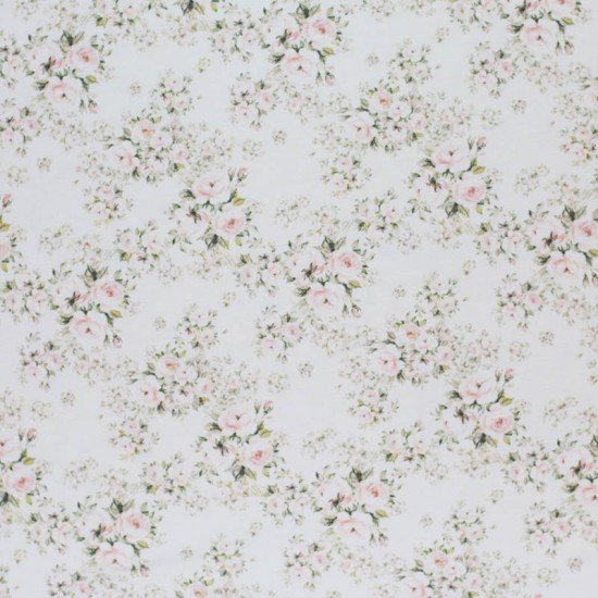 Cotton Poplin Digital Print - Rose Bouquets Cotton Poplin Digital Print - Rose Bouquets