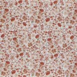 Cotton Poplin Digital Print - Blossoming Meadow Peach