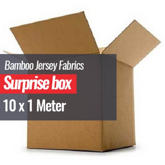 Tessuto Jersey Di Bambù Scatola a Sorpresa 10 x 1 Metro - (Outlet Del Tessuto)