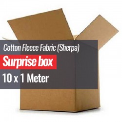 Cotton Fleece Fabric (Sherpa) Surprise Box 10 x 1 Meter