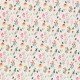 Bomuldjersey Digital Print - Naturel Forårsblomst - (Bomuldjersey Digitaltryk)