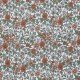 Jersey Coton Impression Numérique - Vintage Floral Cognac - (Jersey Coton Impression Numérique)