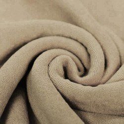 Stretch Badstof Donker Beige Stretch Badstof Donker Beige