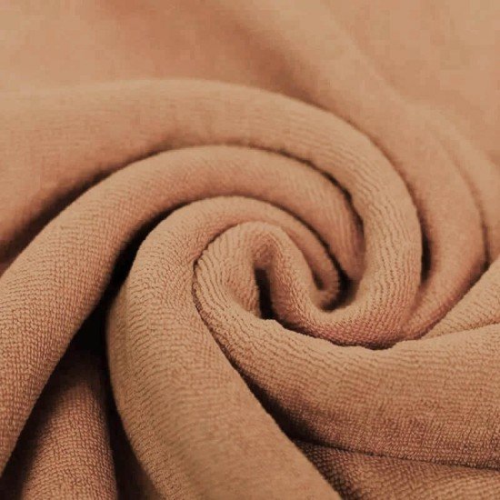 Frottee Stoff Stretch Pfirsich - (Frottee Stoff Stretch)