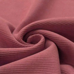Waffle Knit Jersey Fabric Raspberry 