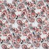 Jersey Cotton Fabric Digital Print - Paisley Flower