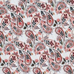 Cotton Poplin Digital Print - Paisley Flower