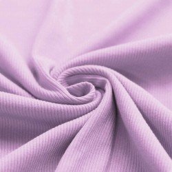 Rib Knit Jersey Fabric Pastel Lilac