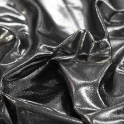 Hologram Lycra Fabric Mystic Black / Silver