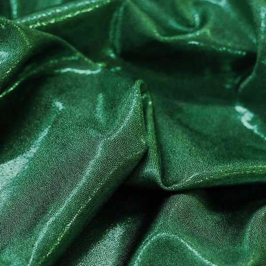 Hologramm Lycra Stoff Mystic Dunkelgrün - (Hologramm Stoffe)