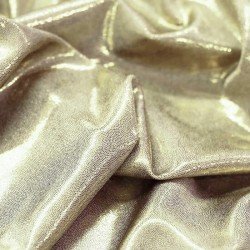 Hologram Lycra Fabric Mystic Light Beige
