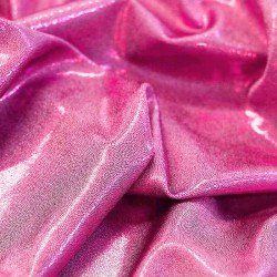 Hologram Lycra Fabric Mystic Pink