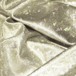 Hologram Fabric Leaf Light Beige