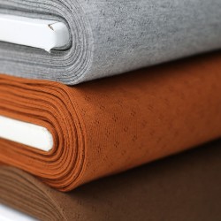Pointelle Cotton Jersey Fabric (Mini) 10 Colors 6 Meter Package