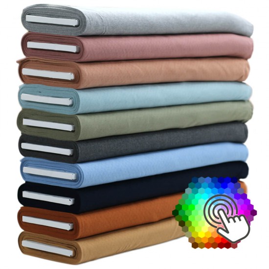 Tissu Jersey Pointoille (Mini)  10 Couleurs 6 Mètre Paquet 
