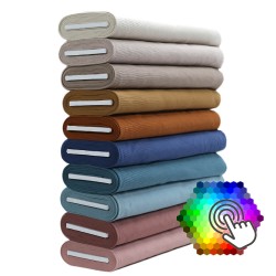 Ottoman Rib Jersey Fabric 10 Colors 6 Meter Package