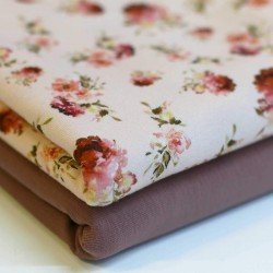 Jersey Katoen Digitale Print - Stijlvolle Bloem Jersey Katoen Digitale Print - Stijlvolle Bloem