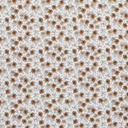 Jersey Cotton Fabric Digital Print - Daisy Camel