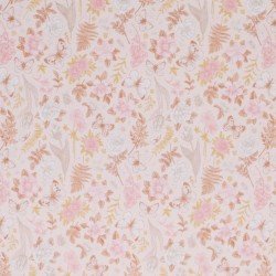 Jersey Cotton Fabric Digital Print - Sweet Pink Garden 