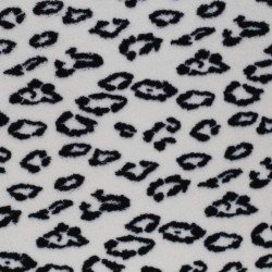 Leopard Teddy Fabric Ecru