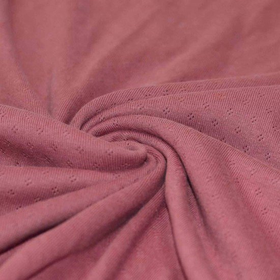 Tissu Jersey Pointoille (Mini) Framboise - (Tissus Jersey)