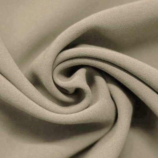 Stretch Gabardine Fabric Dark Beige - (Gabardine Fabric )