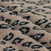 Leopard Teddy Fabric Dark Beige