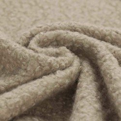 Boucle Stof Gekruld Donker Beige Boucle Stof Gekruld Donker Beige