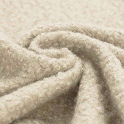 Boucle Fabric Curly Natural