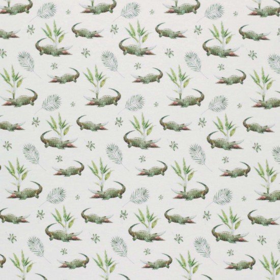 Jersey Coton Impression Numérique - Croco Beige Clair - (Jersey Coton Impression Numérique)