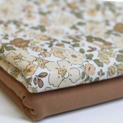 Jersey Katoen Digitale Print - Zomerbries Ecru Jersey Katoen Digitale Print - Zomerbries Ecru