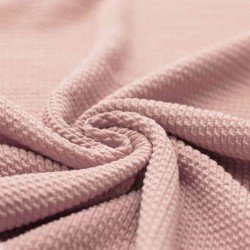 Mini Cable Jersey Fabric Nude Pink