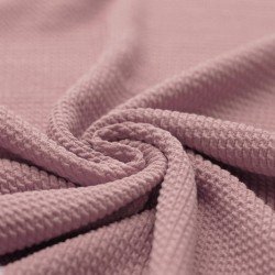 Mini Cable Jersey Fabric Old Pink