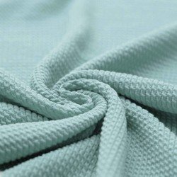 Mini Cable Jersey Fabric Sea Green 