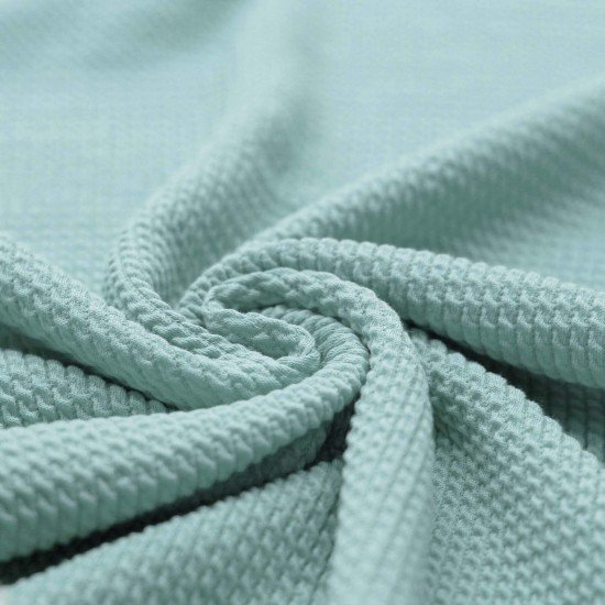 Tissu Jersey Torsadé Mini Mer Verte - (Tissus Jersey)