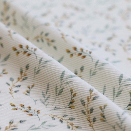 Ottoman Rib Jersey Fabric - Willow Branch Ottoman Rib Jersey Fabric - Willow Branch - (Jersey Fabrics)