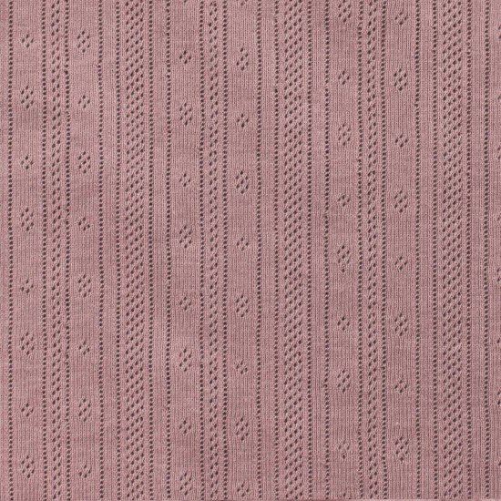 Tessuto A Maglia Pointoille (Strisce) Rosa Antico - (Jersey Tessuti)
