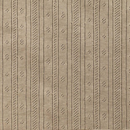 Tissu Jersey Pointoille (Rayures) Beige Foncé - (Tissus Jersey)