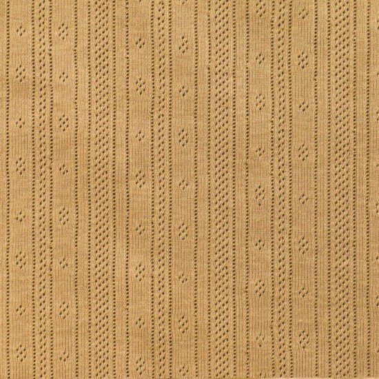 Tessuto A Maglia Pointoille (Strisce) Cammello - (Jersey Tessuti)