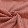 Pointelle Cotton Jersey Fabric (Stripes) Clay Pink