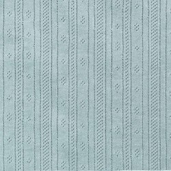 Pointelle Jersey Stof (Strepen) Zeegroen Pointelle Jersey Stof (Strepen) Zeegroen