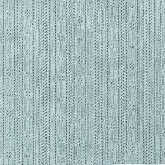 Tissu Jersey Pointoille (Rayures) Mer Verte - (Tissus Jersey)