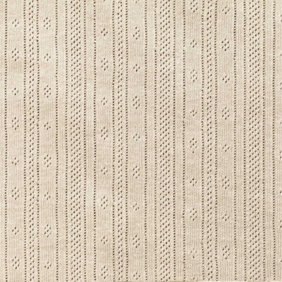 Tessuto A Maglia Pointoille (Strisce) Beige Naturel - (Jersey Tessuti)