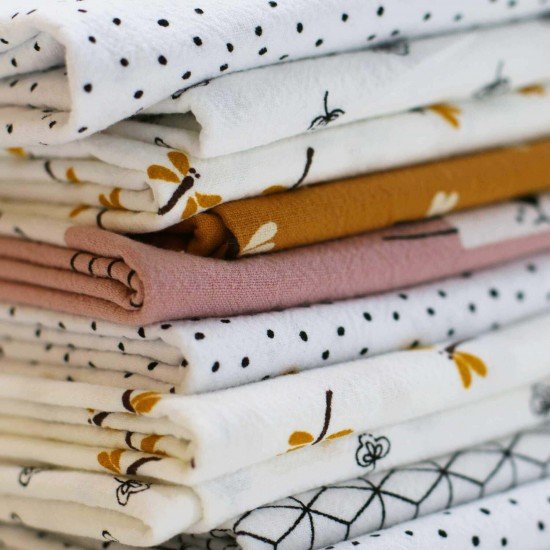 Printed Washed Cotton Fabric Surprise Box 10 x 1 Meter - (Fabric Outlet)