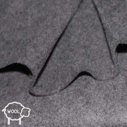 Wool Felt Fabric 3mm Grey Melange