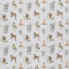 Jersey Cotton Fabric Digital Print - Animals Natural Beige 