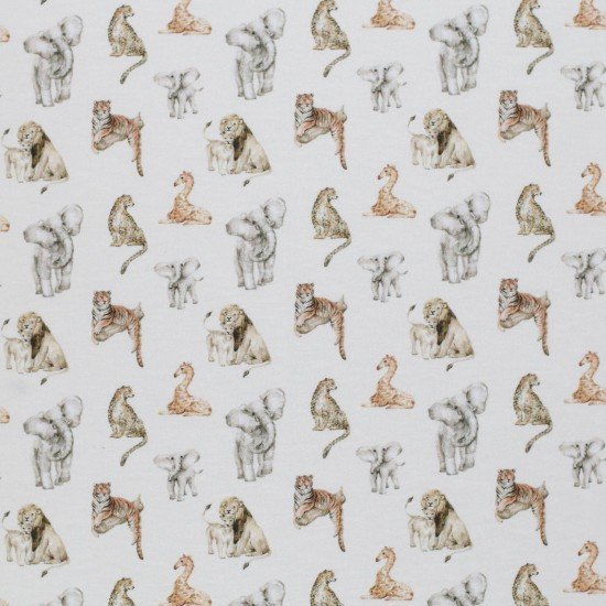 Baumwolljersey Digital - Tiere Naturel Beige Baumwolljersey Digital - Tiere Naturel Beige - (Baumwolljersey Digitaldruck)