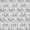 Jersey Cotton Fabric Digital Print - Bicycles Natural Beige 
